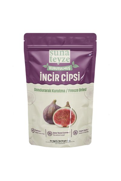 Suna Teyze İncir Kuru Meyve Cipsi - Dondurularak Kurutulmuş Freeze Dried Çıtı...