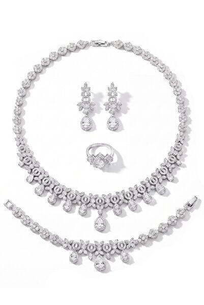 Atelier Duygu Siena Necklace Bracelet Earrings Ring Set
