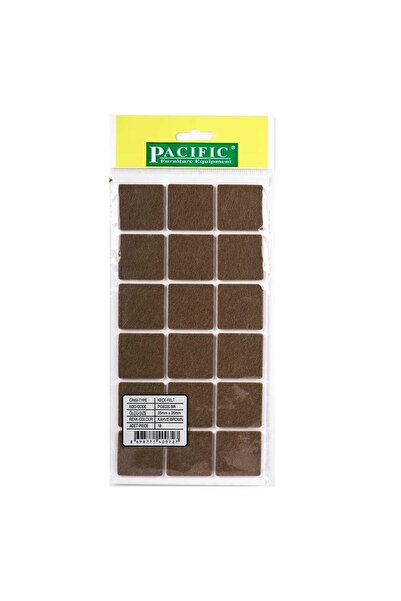 Pacific Kahverengi Yapışkanlı Keçe 35MM x 35MM (50 Adet)