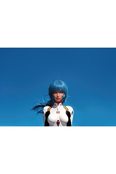 OEM Αφίσα Ρέι Αγιανάμι Neon Genesis Evangelion Μίνιμαλ 5k, 61x90 εκ., poster7121