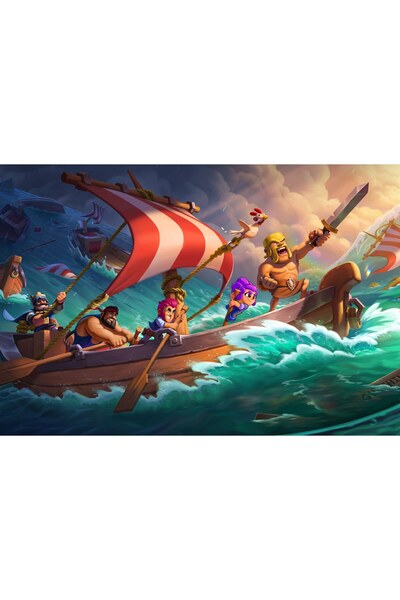 OEM Плакат Ships Ahoy Clash Of Clans, 61x90 см, poster5929