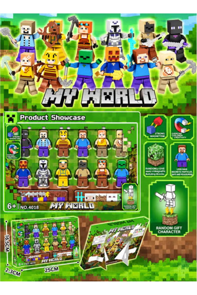 Toybox Magnetic Building Blocks Toy Set with Character Figures & Accessories ...