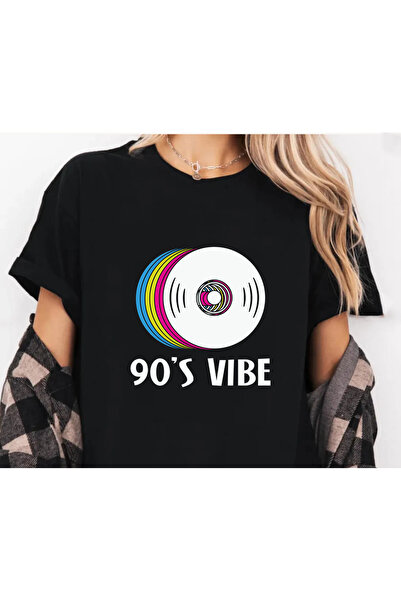 SUNFREE 80's Retro Trend Mix Printed Oversized Basic Unisex Cotton Short Slee...