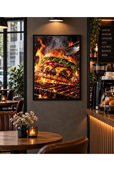 Miutic Print Studio Tablou decorativ „Direct de pe grill”, Tablou premium cu ...