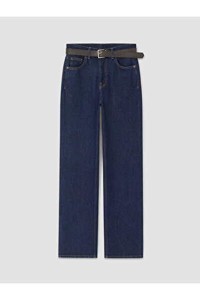LC Waikiki Alita City Lcw Modest Indigo Denim Straight & High Waist Straight ...