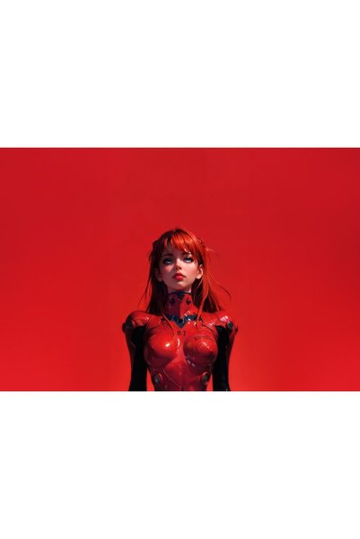 OEM Poster Asuka Langley Soryu Minimal Red 5k, 61x90 cm, poster7347