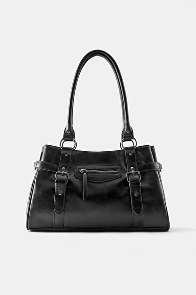 Pull & Bear Tokalı shopper çanta