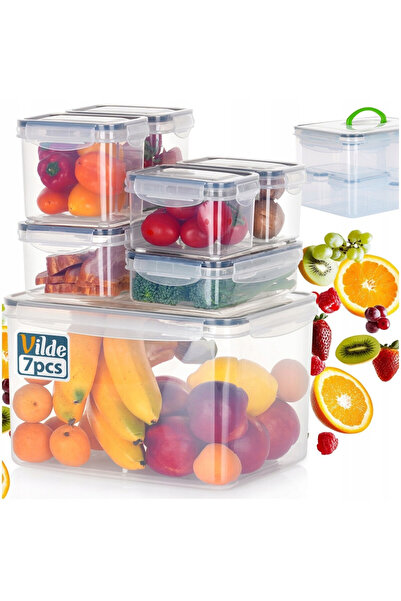 Vilde Set Recipiente Alimente, Dimensiuni Variate, Cleme Etanse Si Garnitura,...