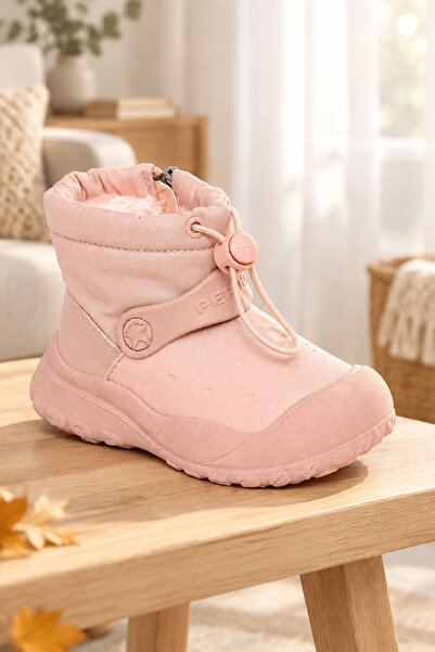 ByCukurovaFrango Pp-1501 2420 Baby Girl Powder Color Shiny Daily Sports Boots...