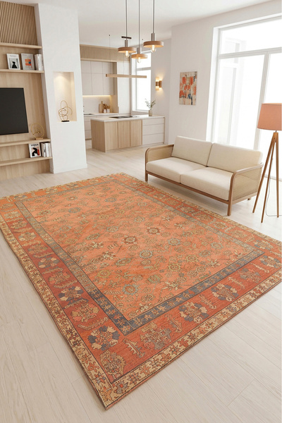 Decomia Home HERITAGE Etnik Desenli Vintage Şönil Kilim Salon Halısı Mutfak H...
