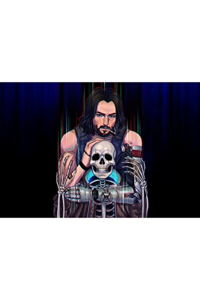 OEM Poster Johnny Silverhand cu Cyborg Scheletic, 61x90 cm, poster7391