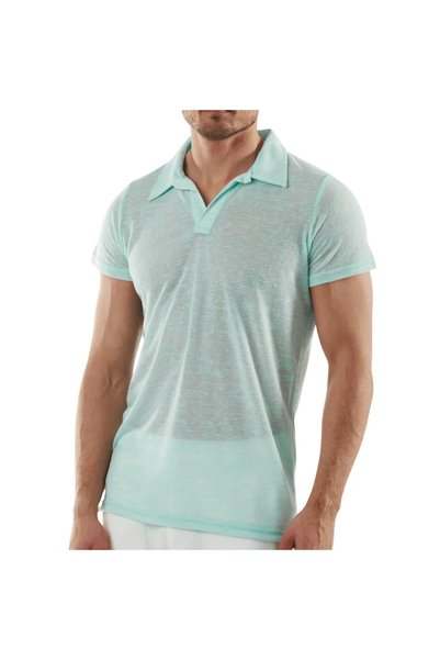 Bain De Mer LINEN MARES POLO T-SHIRT