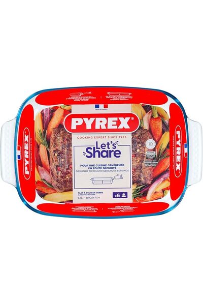 Pyrex صينية شواء مستطيلة 39 سم – فاخرة