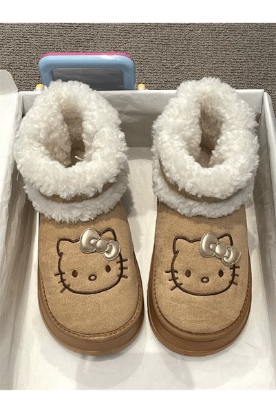 HelloKittyFriends Kitty Kozy Tatlı Bot Ayakkabı (veya diğer adıyla OPHELLA Kü...