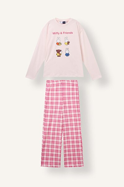DeFacto Miffy Regular Fit 2-Piece Pajama Set for Girls I3891A826Au