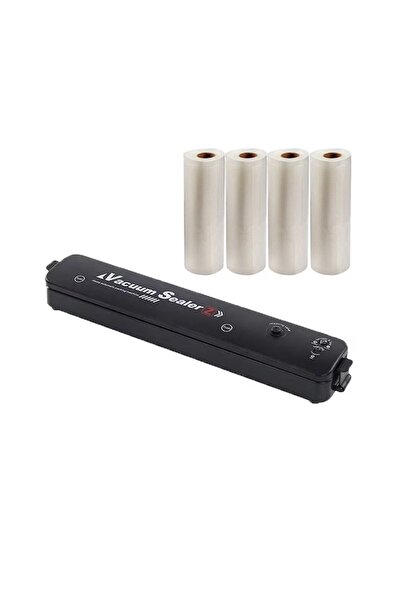 NEXTLY Set aparat de vidat cu vacuum NEXTLY, 4 role pungi 500x28cm, negru