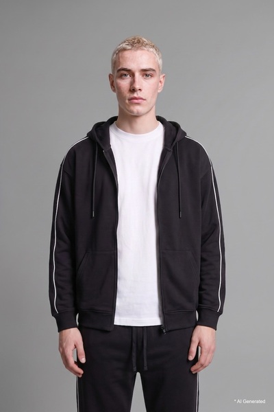 DeFacto Men's Cardigan H4428Ax/Bk81 Black