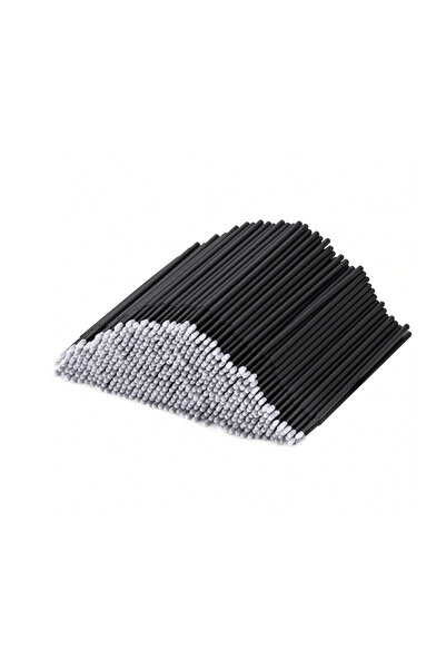 zerzembe 100 Adet Makyaj Fırçası, Mini Karıştırma Fırçaları, Maskara Fırçası, Kaş Fırçası, Makyaj Fırçası ve Kirpik Tarağı Olarak Kullanılabilen 100 Set Ultra İnce ve Esnek Kirpik Fırçası
