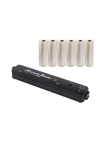 NEXTLY Set aparat de vidat cu vacuum NEXTLY, 6 role pungi, 500x28cm, negru