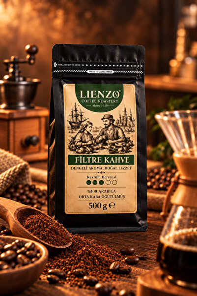 Filtre Kahve 500 g %100 Arabica Nitelikli Orta Kavrum V60 French Press Uyumlu
