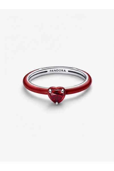 Pandora Inel cu chakra inimii roșie