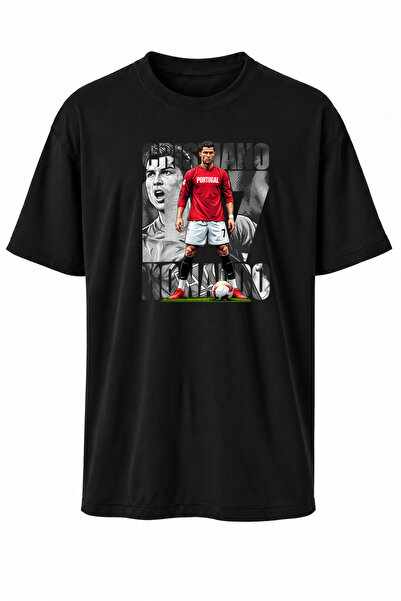Elvellon AWE Portekiz Ronaldo 7 Numara Baskılı Futbol Tişört, Tüm Bedenler İç...