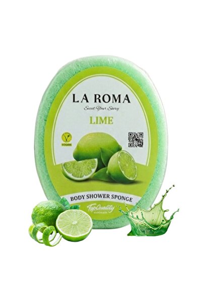 La Roma Scent Your Story Burete de baie exfoliant La Roma Lime, cu săpun vega...