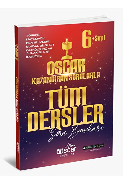 vıp oscar yayınları 6.sınıf tüm dersler soru bankası 2027
