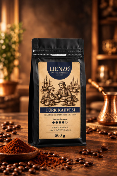 Nitelikli Türk Kahvesi 500 g %100 Arabica Odun Ateşinde Kavrulmuş Taze Öğütülmüş