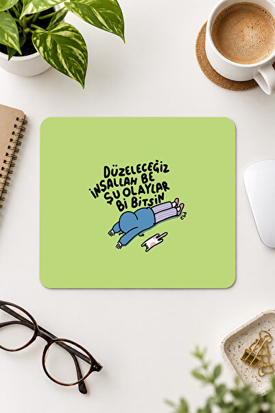 Charmbi Cute Humorous Mouse Pad – 18X22 Large Cute Mousepad, Non-Slip Base fo...
