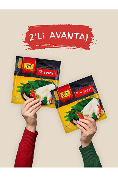Real Thai 2'li Pirinç Yufkası Rice Paper (Real Thai 100 gr. x2)