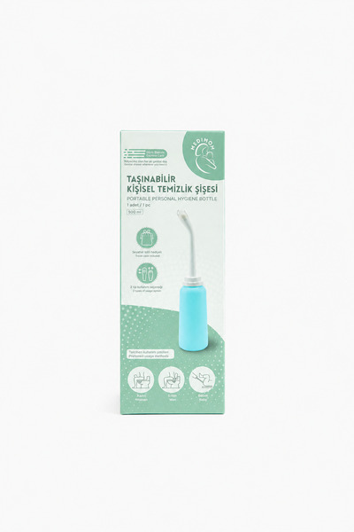 MEDIMOM Taşınabilir Kişisel Genital ve Perineal Temizlik Şişesi - Portatif Bidet - Mavi