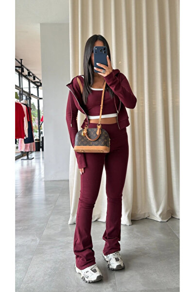 My Blog Burgundy Ribana Spanish Style Three-Piece Suit - 4202