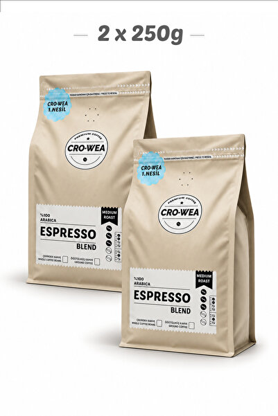 Espresso Blend 2x250g Medium Roast Çekirdek Kahve