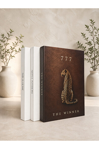 LUMEYA HOME 3'lü Dekoratif Kitap Kutu Seti This Is Home – The Winner – Artful...