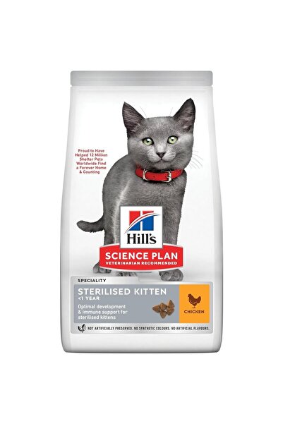 Hill's Hills Science Plan Hill’s Science Plan Sterilised Kitten Tavuklu Kısırlaştırılmış Yavru Kedi Maması