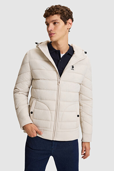 U.S. Polo Assn. معطف بيج للرجال 50328190-VR137