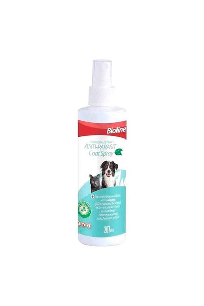 Bioline Pire Uzaklaştırıcı Bitkisel Kedi ve Köpek Deri Spreyi 200 ml