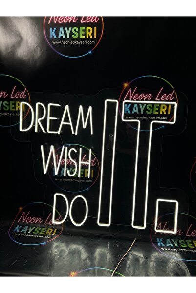 NEON LED KAYSERİ Dream wısh do Neon led spor salonu led 110*90 cm
