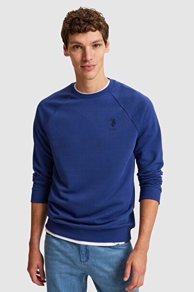 U.S. Polo Assn. سويت شيرت إنديجو بيسك للرجال 50329441-VR028