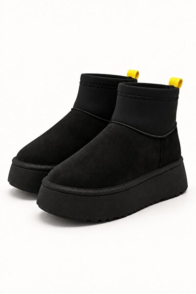 Solo Bag Women's Daily Wear Sheepskin Thick-Soled Ankle Stretch Suede Winter ...