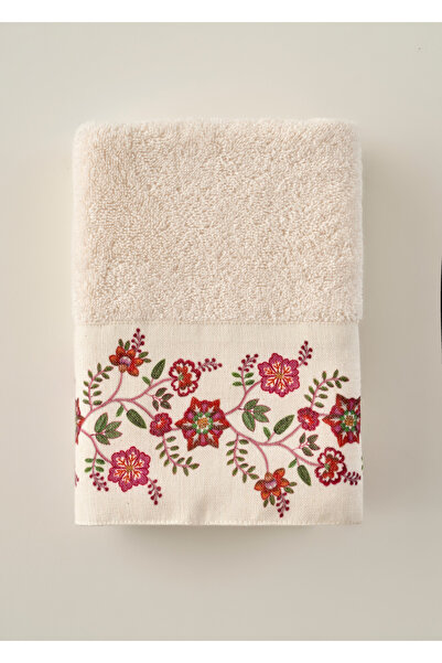 Bella Maison %100 Pamuk Grandma Bordür Baskılı Yüz Havlusu (50x90 cm)