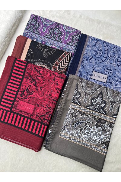 shalby Hijab Patterned Soft Shawl Set of 5 Mixed Patterns