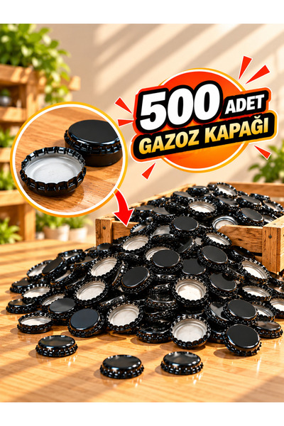 Morpanya 500 Adet Gazoz Kapağı