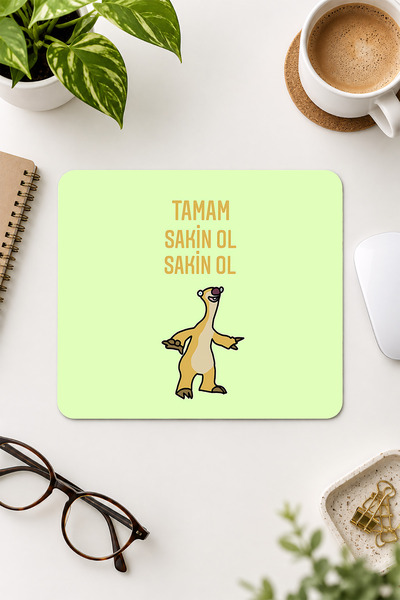 Charmbi Sevimli Esprili 18x22 Mouse Pad Şirin Mousepad, Kaymaz Taban Küçük Oy...