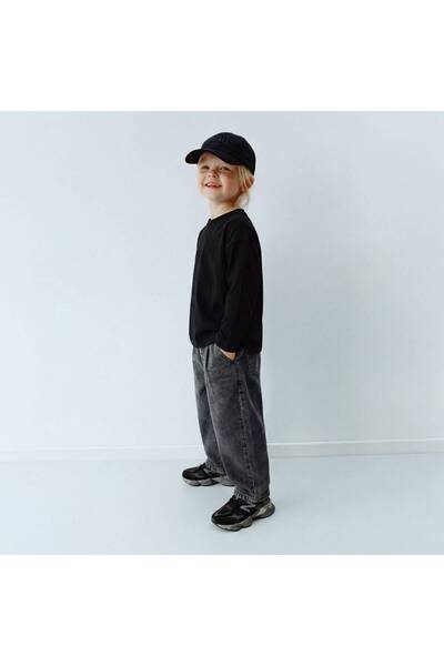 Motebarn Wear Σετ δύο τεμαχίων για αγόρια: Μαύρο κορμάκι με λαιμόκοψη και ανθ...