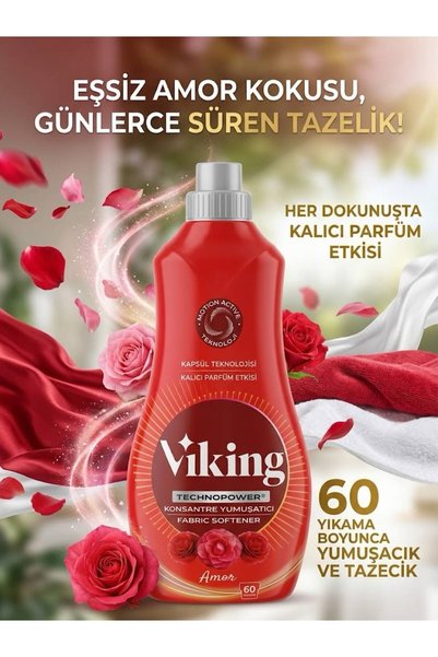 Viking Konsantre Yumuşatıcı Amor 1440 ml