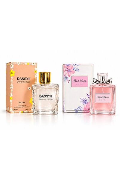 V.V LOVE Σετ 2 αρωμάτων Dassyii και Pink Cutie, 2 × 100 ml