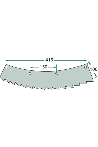 Granit Cuțit pentru stângaci pentru atașamentul Kemper M 4500 LCA78233