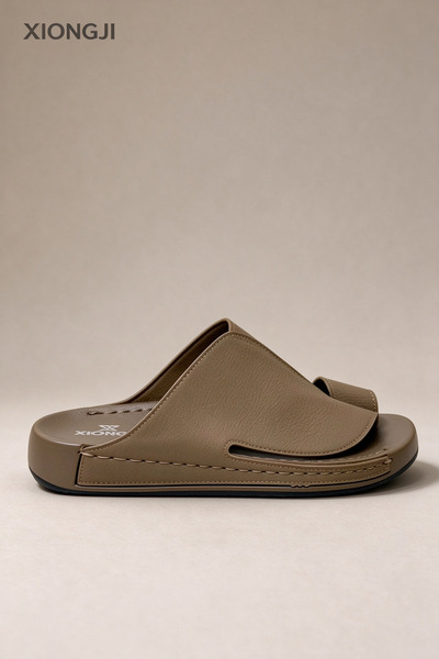 AllMart Arabia Premium Men Toe Ring Slippers Soft Leather Sandals Comfortable...